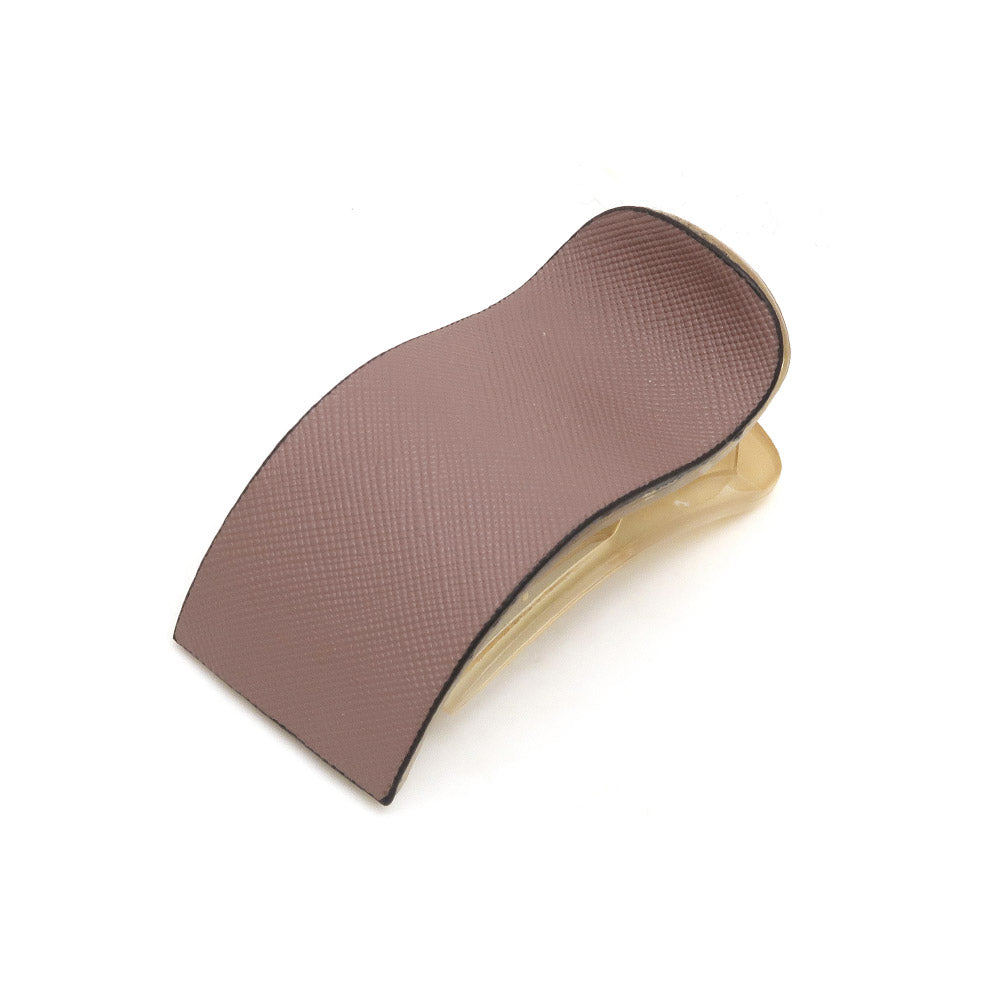 Faux Leather Square Hair Clip