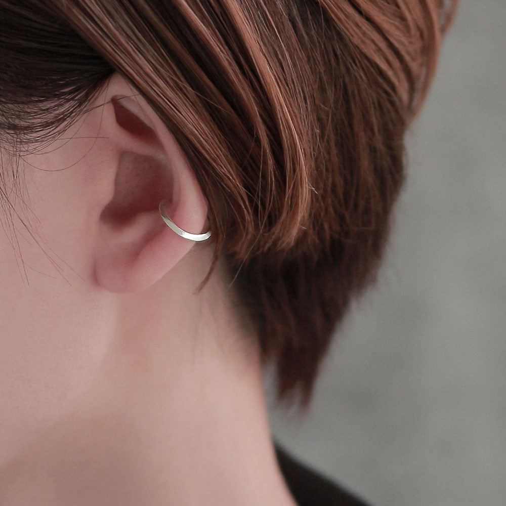 925 Silver Edged Ear Cuff