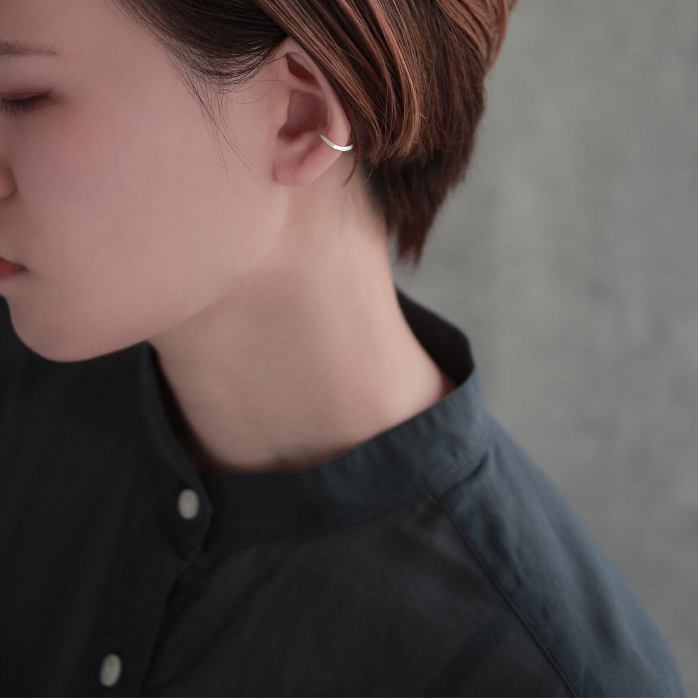 925 Silver Edged Ear Cuff