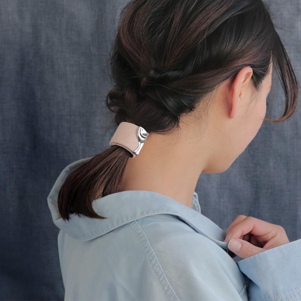 Faux Suede Ponytail Cuff