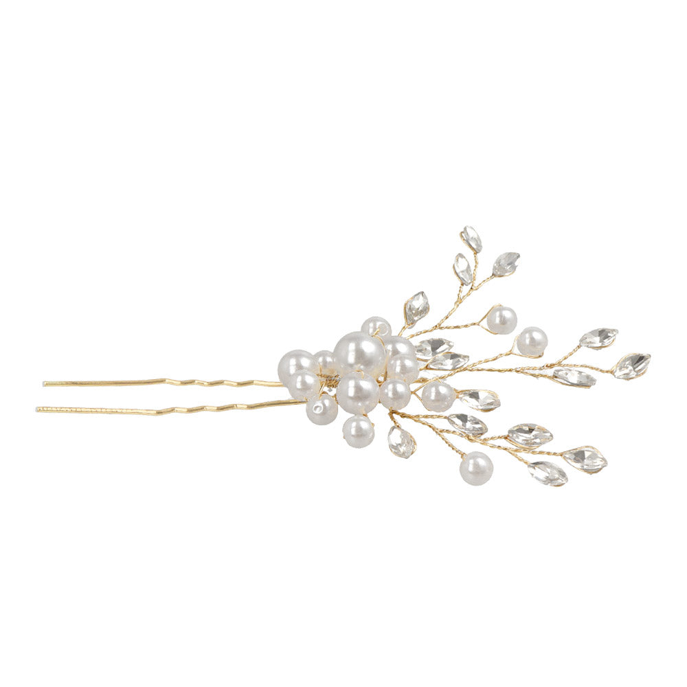 Pearl and Stone Spray Hairpin