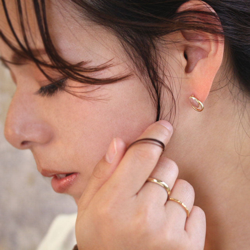 Marble Teardrop Plastic Earrings