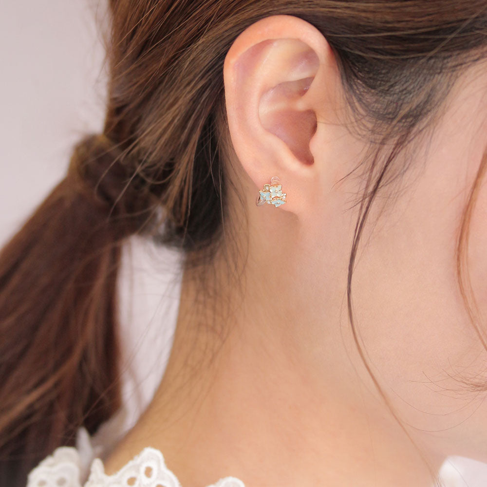 Little Flower Invisible Clip On Earrings