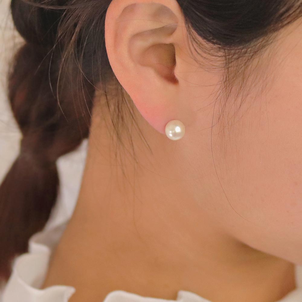 8mm Pearl Airy Fit Clip On Earrings