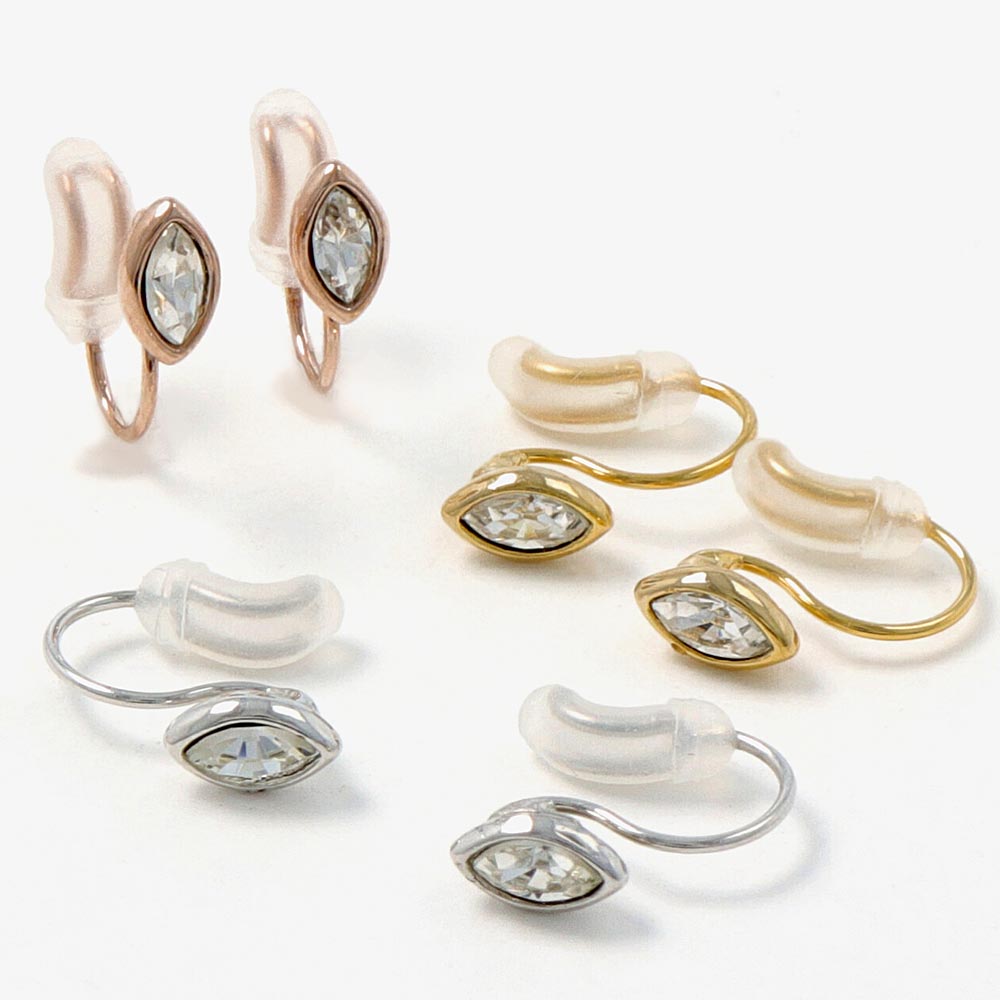 Marquise Airy Fit Clip On Earrings
