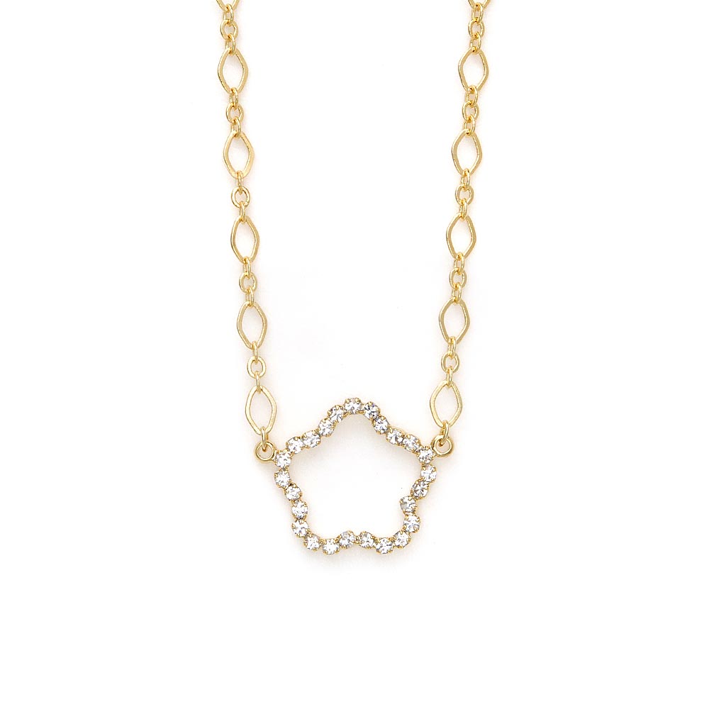 Jeweled Star Chain Necklace