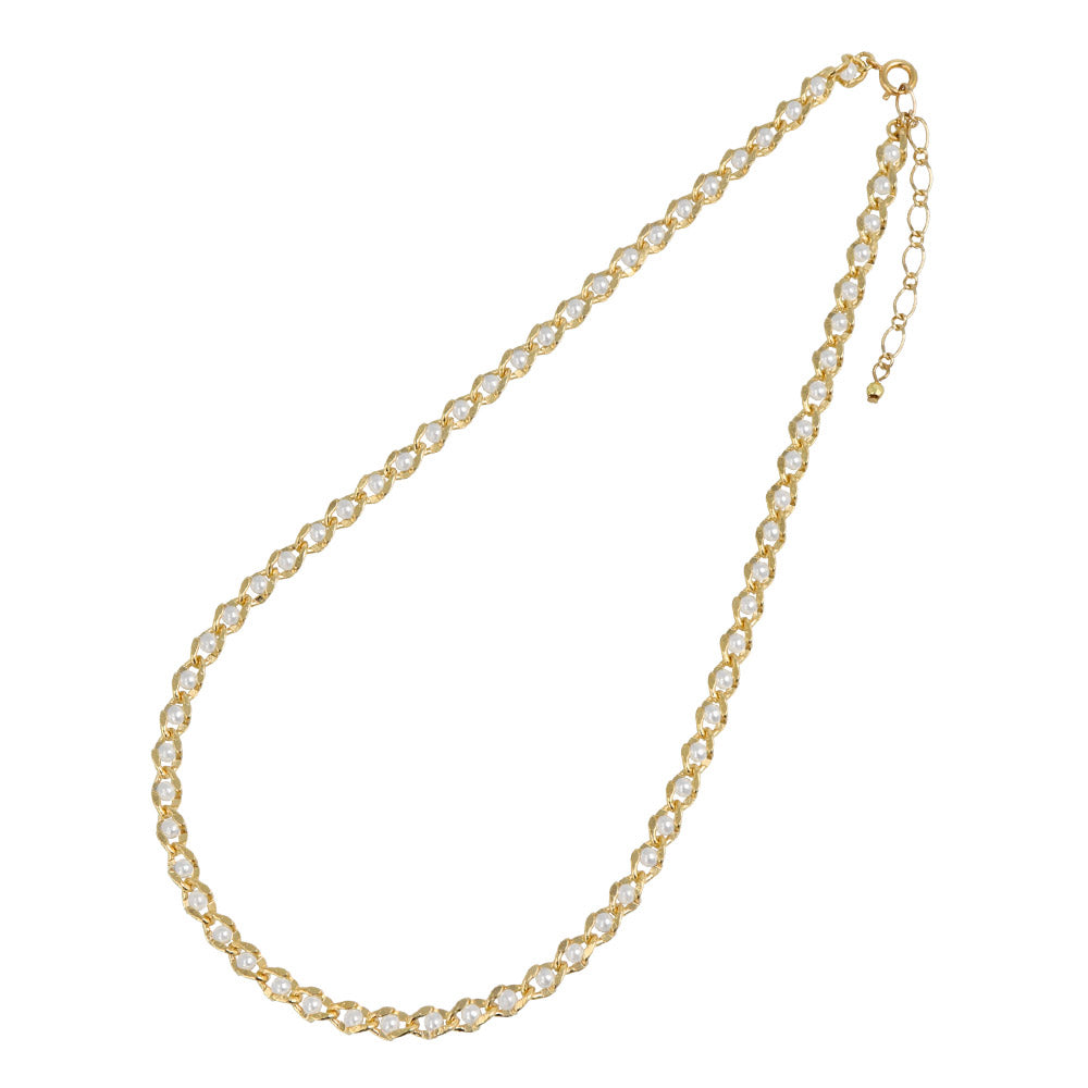 Pearl Chain Short Necklace