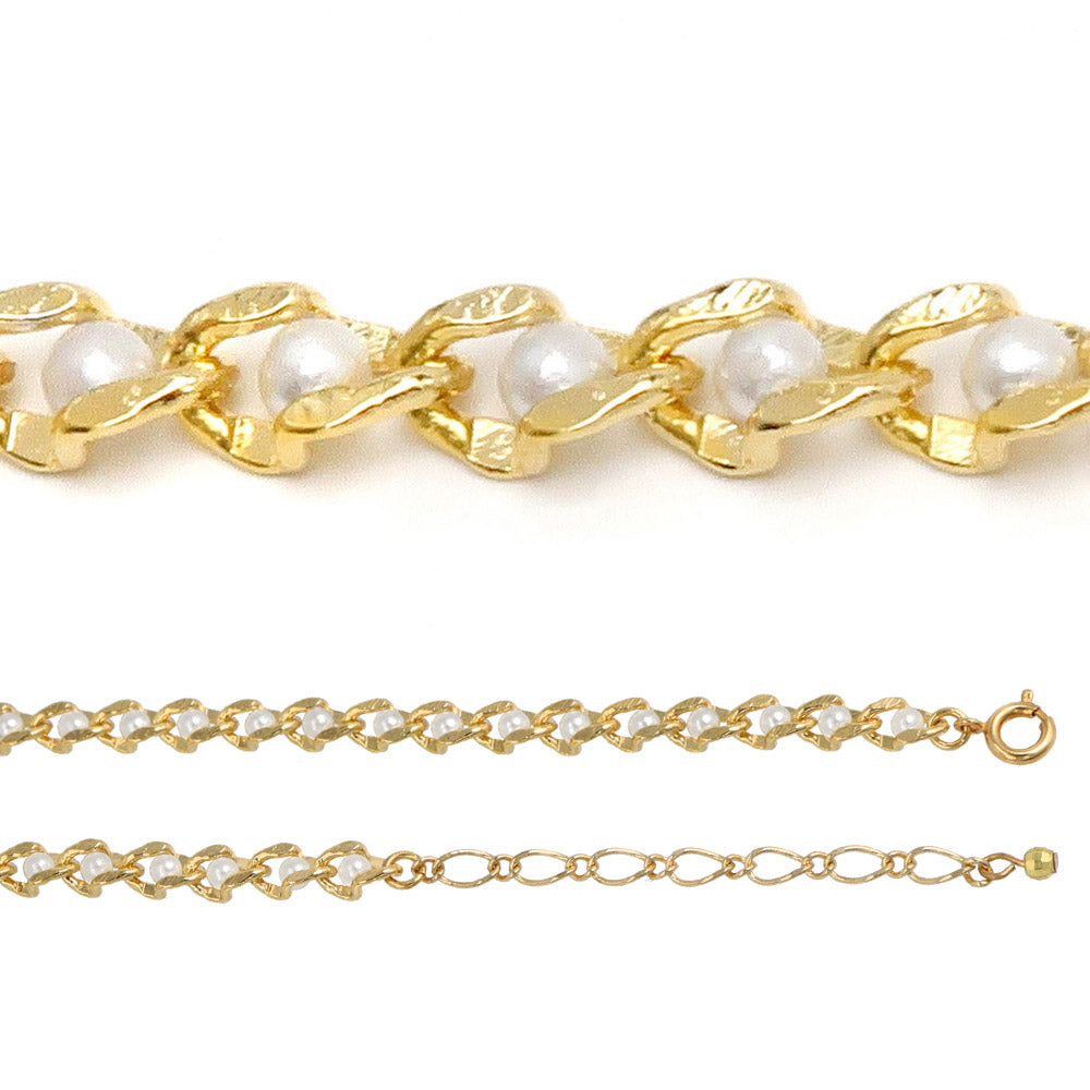 Pearl Chain Short Necklace