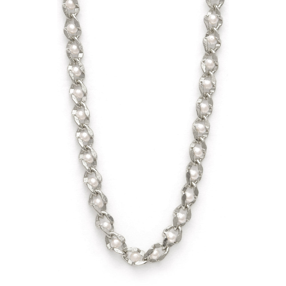 Pearl Chain Short Necklace