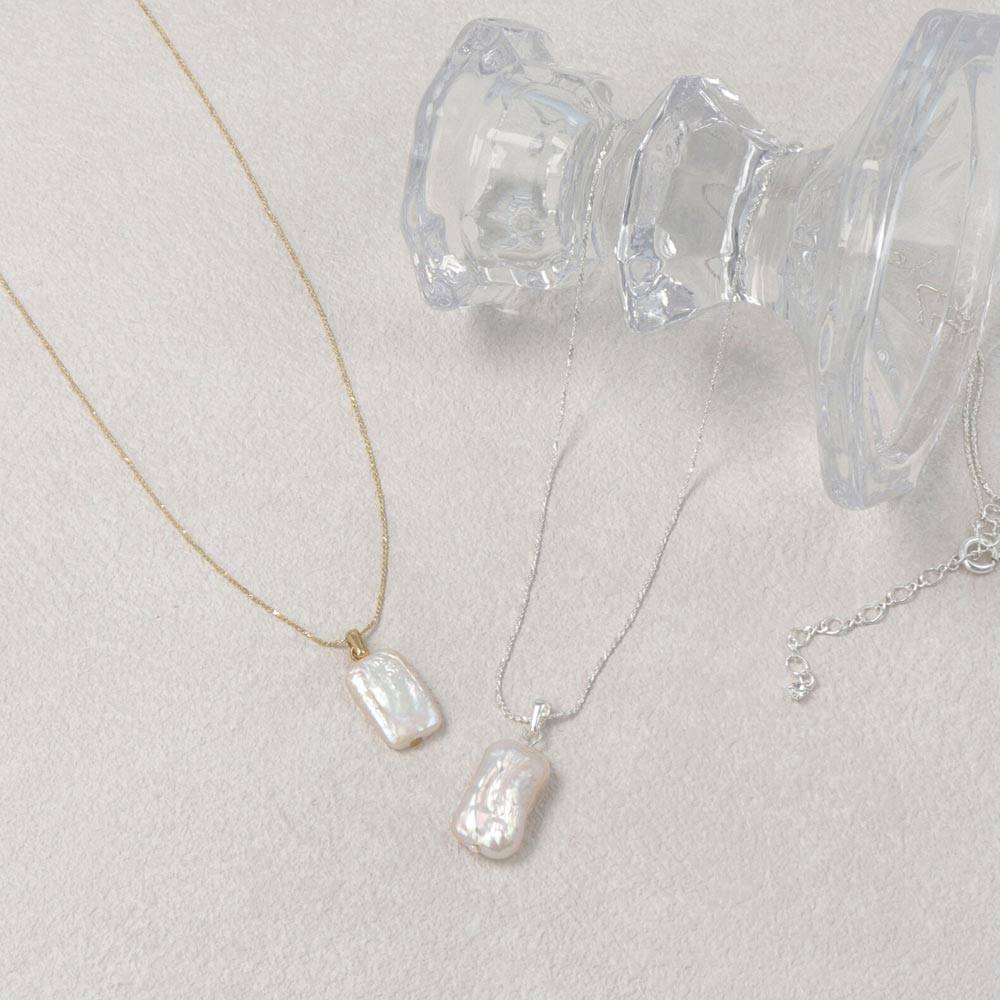 Irregular Square Freshwater Pearl Necklace