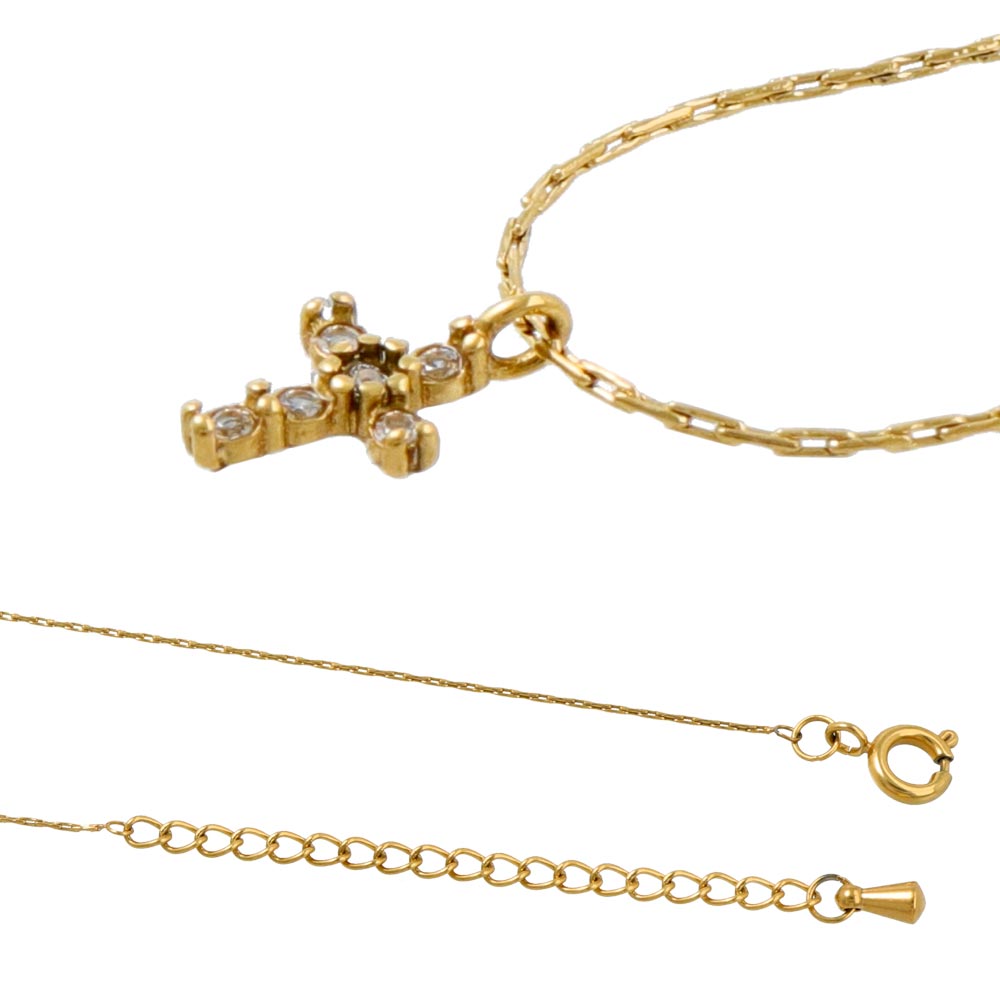 Small Cross SS Necklace
