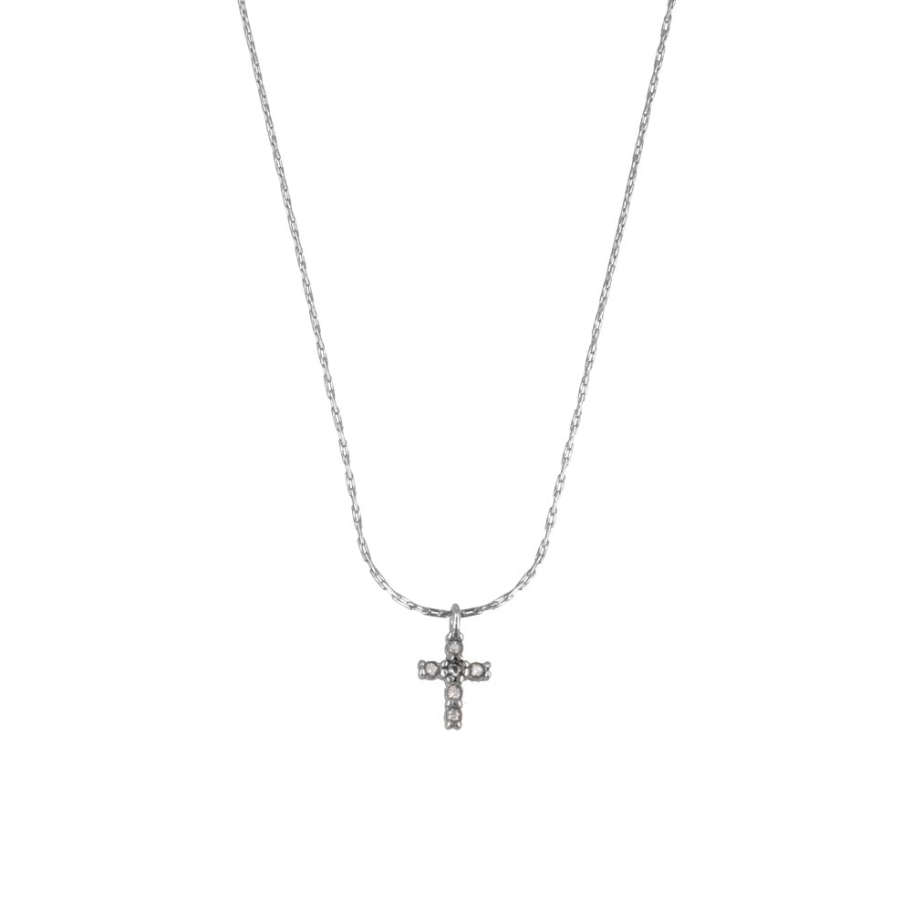 Small Cross SS Necklace