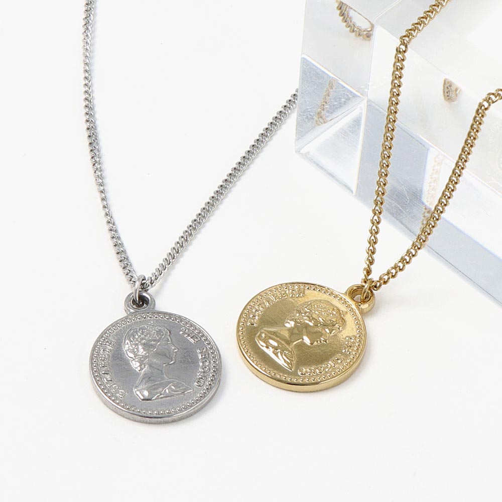 Coin Short Necklace - osewaya