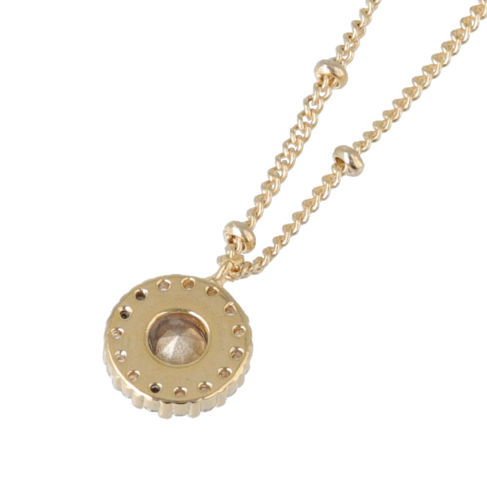 Pave Disc Short Necklace