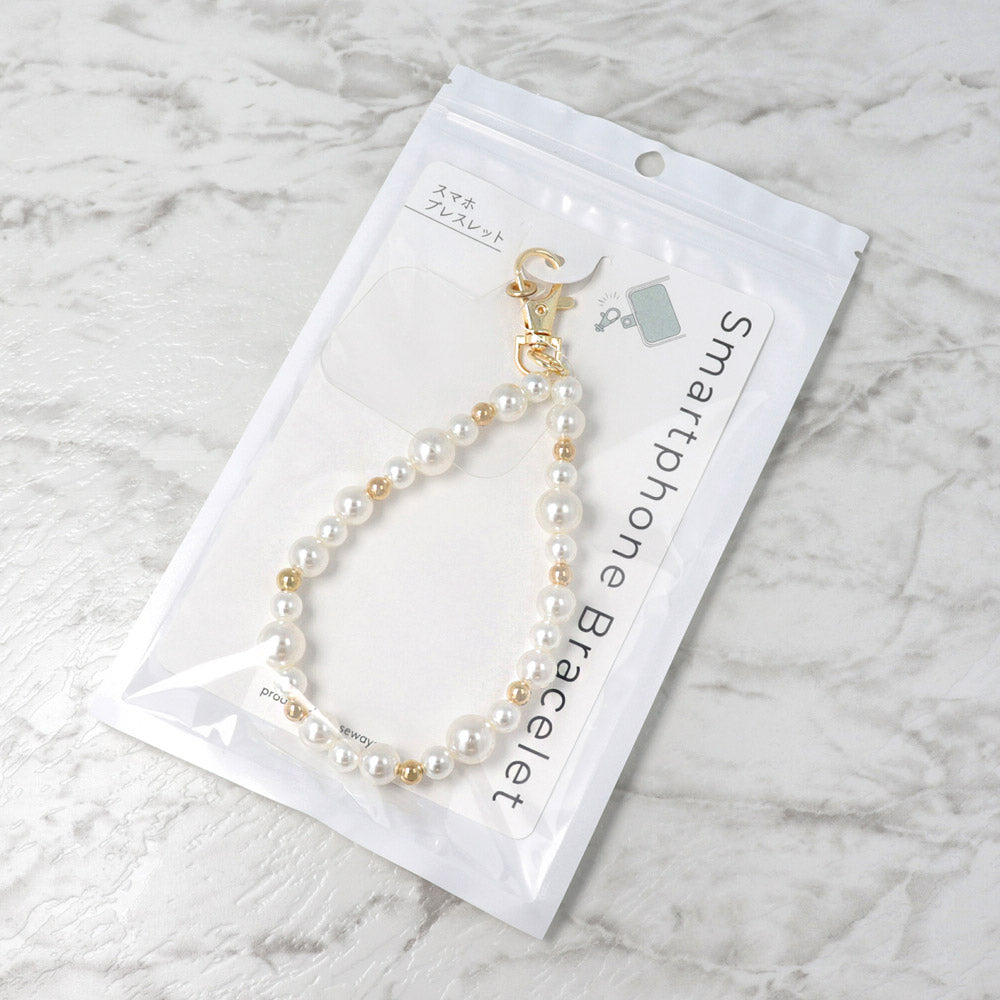 Pearly Chain Wrist Strap for Smartphone - osewaya