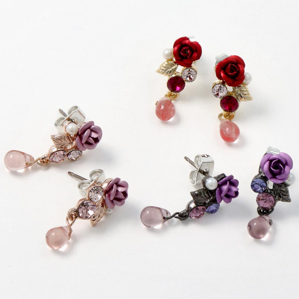 Rose Waterdrop Earrings