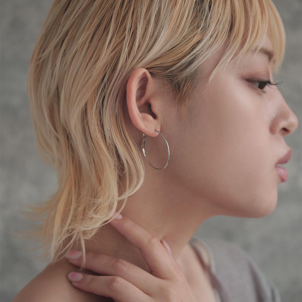 Stainless Steel 3cm Hoop Earrings