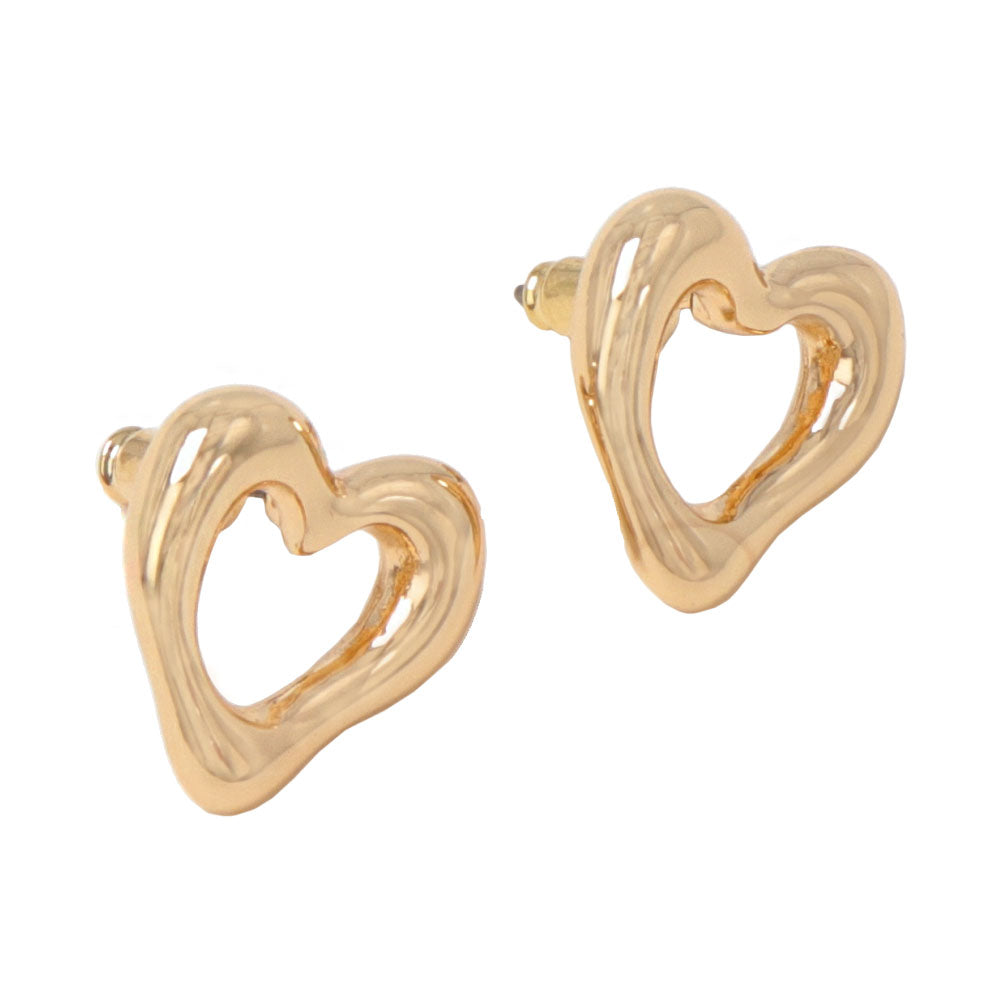 Open Heart Medium Studs