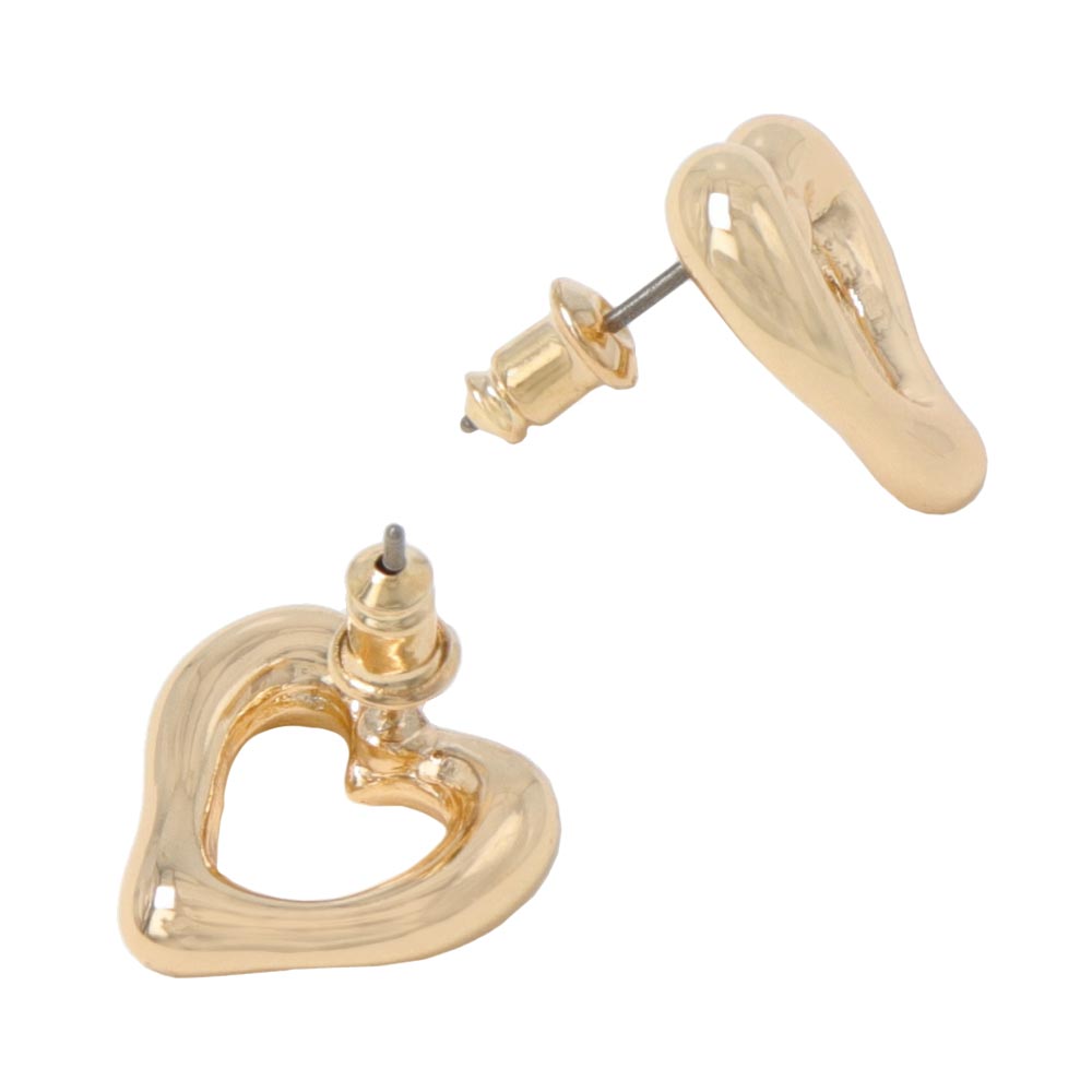 Open Heart Medium Studs