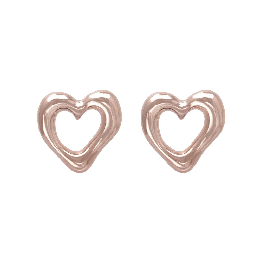 Open Heart Medium Studs