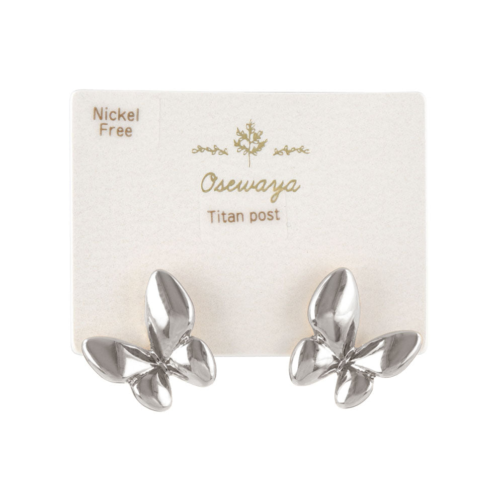 Polished Butterfly Medium Studs