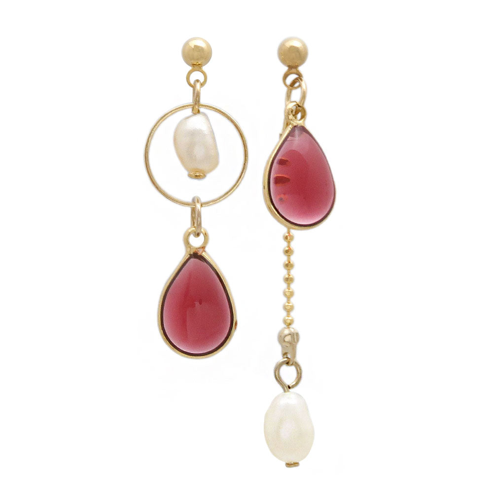 Accent Color Freshwater Pearl Earrings