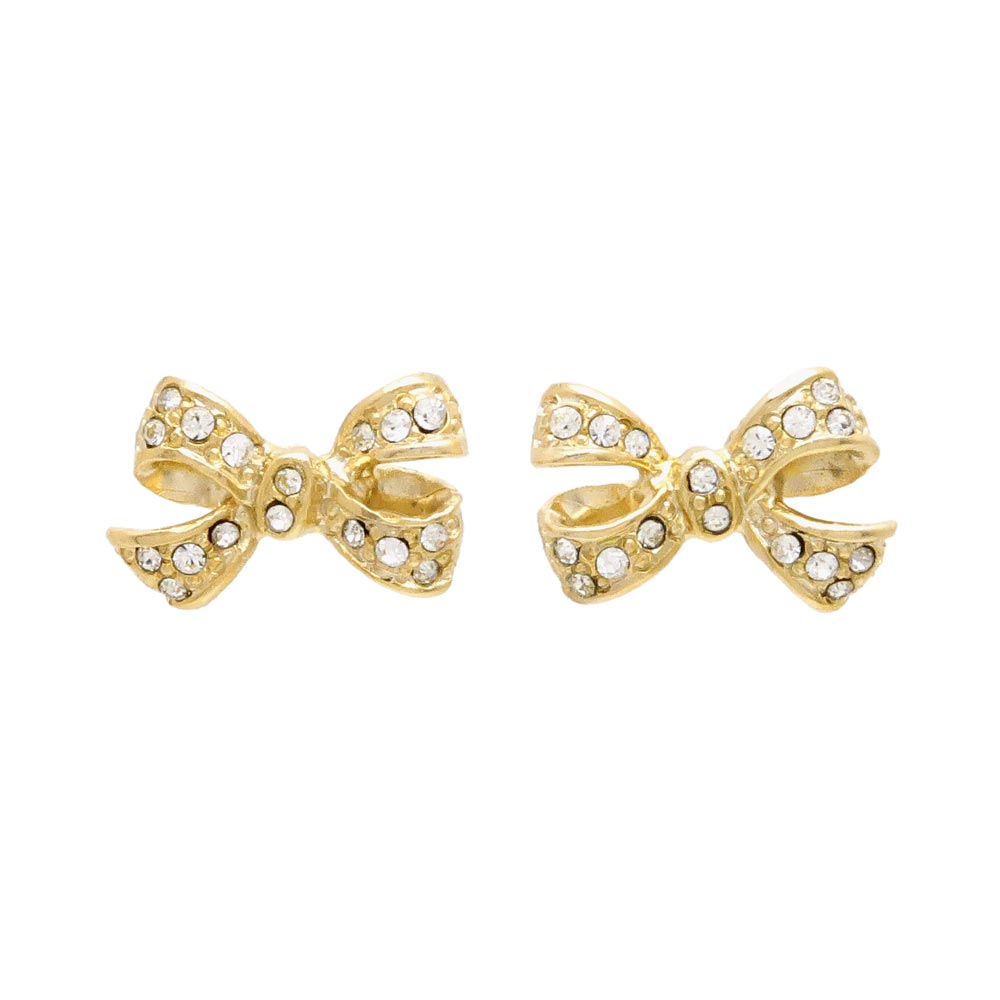 Jeweled Bow Studs