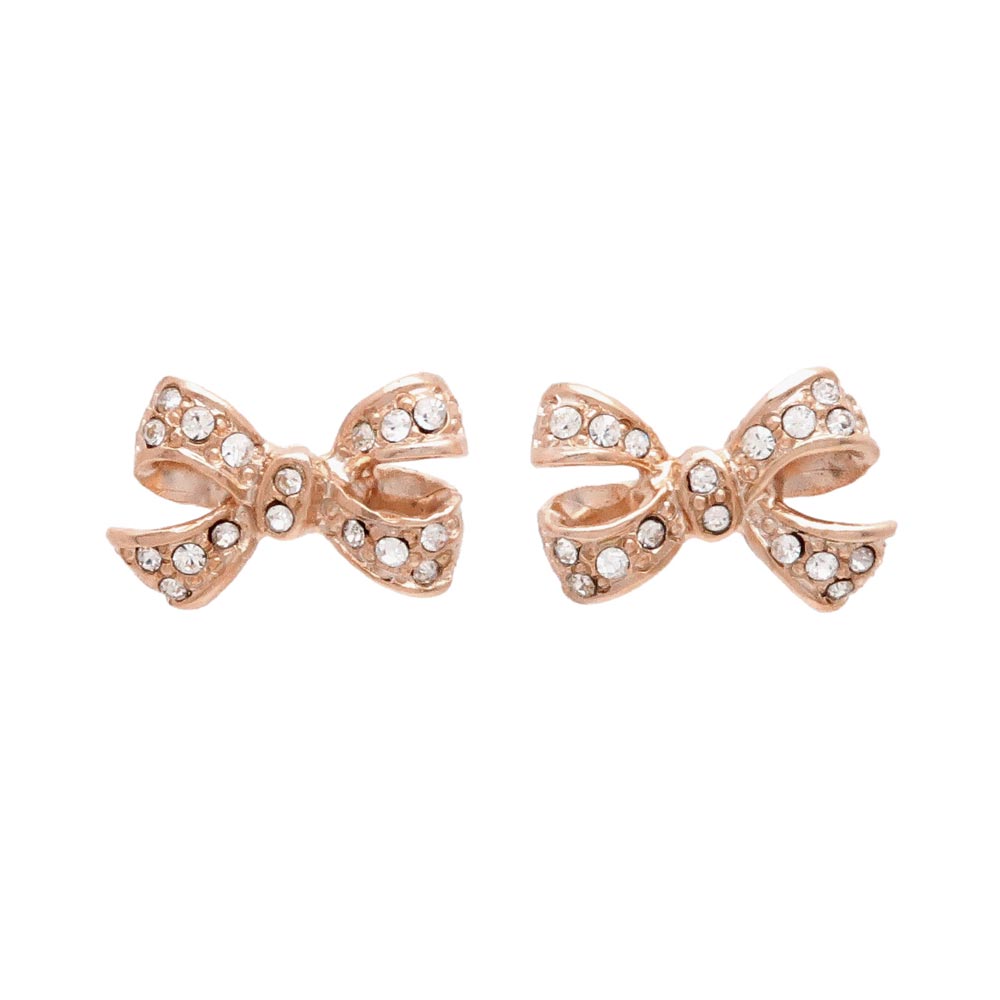 Jeweled Bow Studs