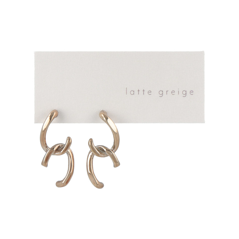 Latte Greige Link Earrings