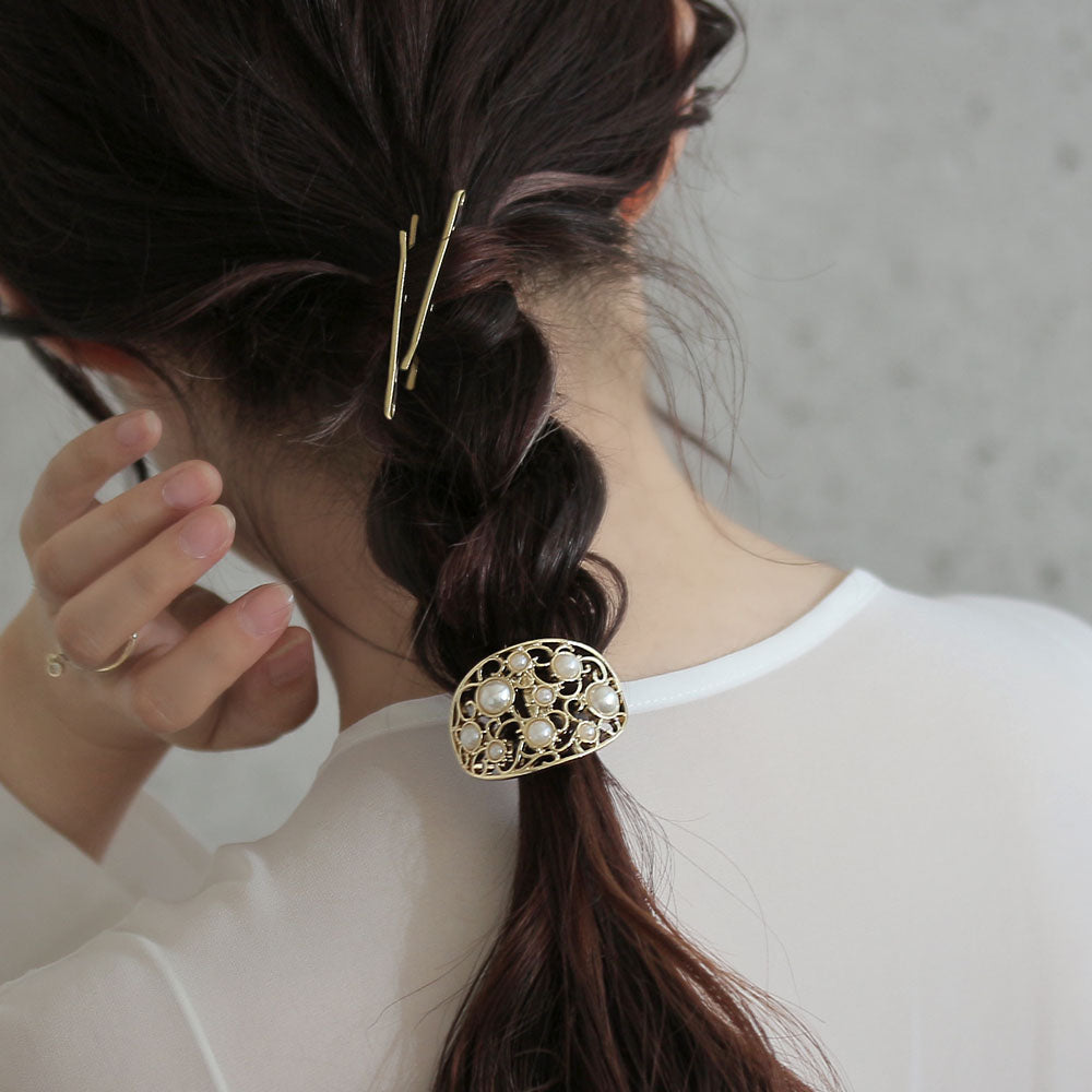 Pearly Openwork Ponytail Holder