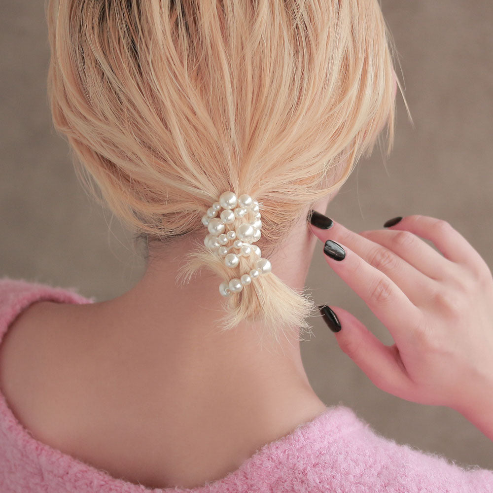 Bubble Pearl Ponytail Holder