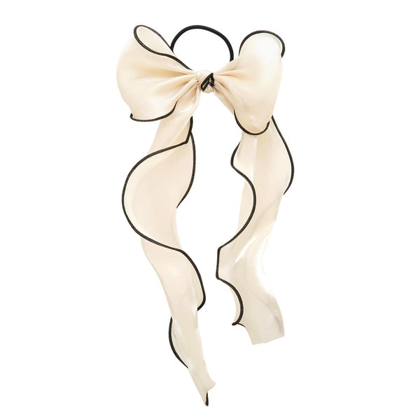 OSEWAYA Long Tail Bow Scrunchie, Blue