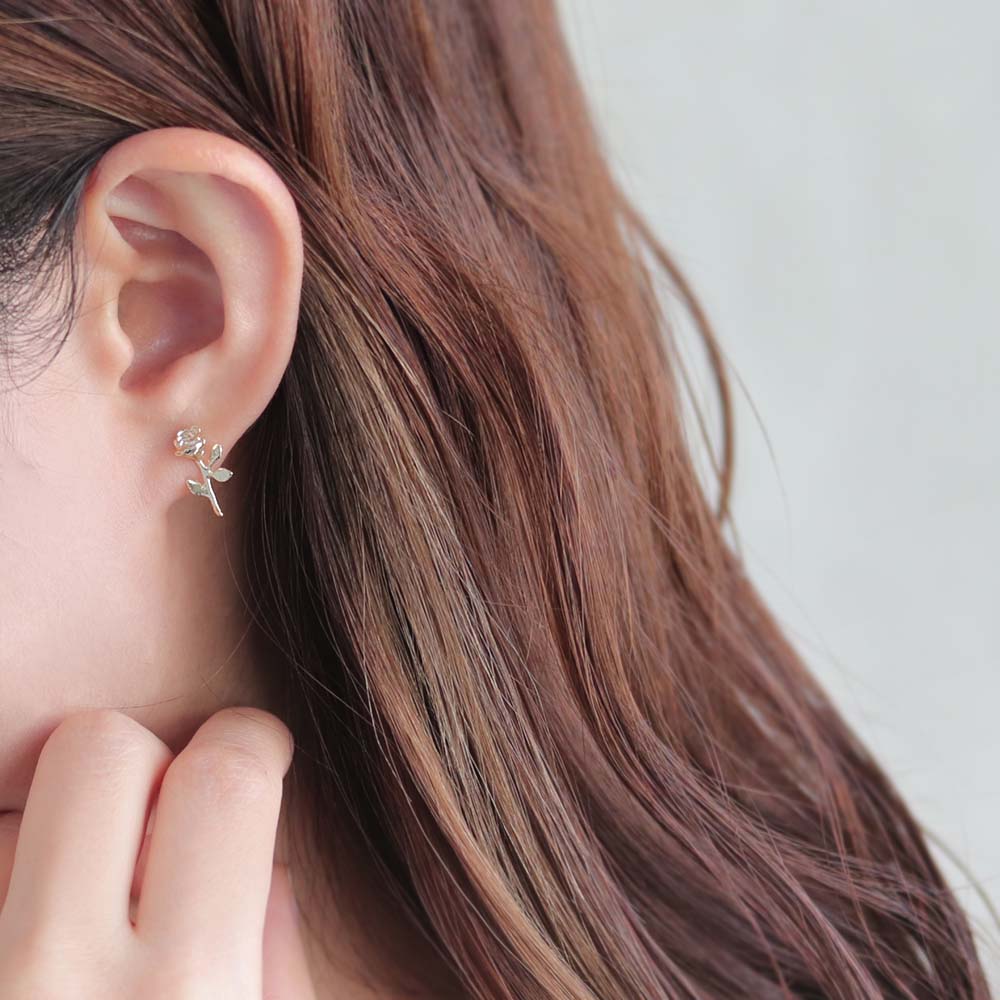 Rose Titanium Earrings