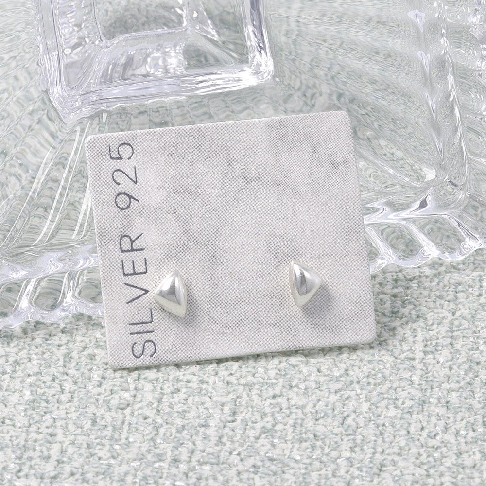 925 Silver Triangle Earrings - osewaya
