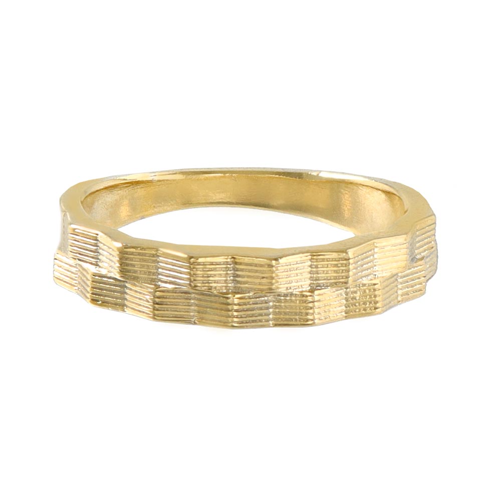 Grooved Geometric Ring