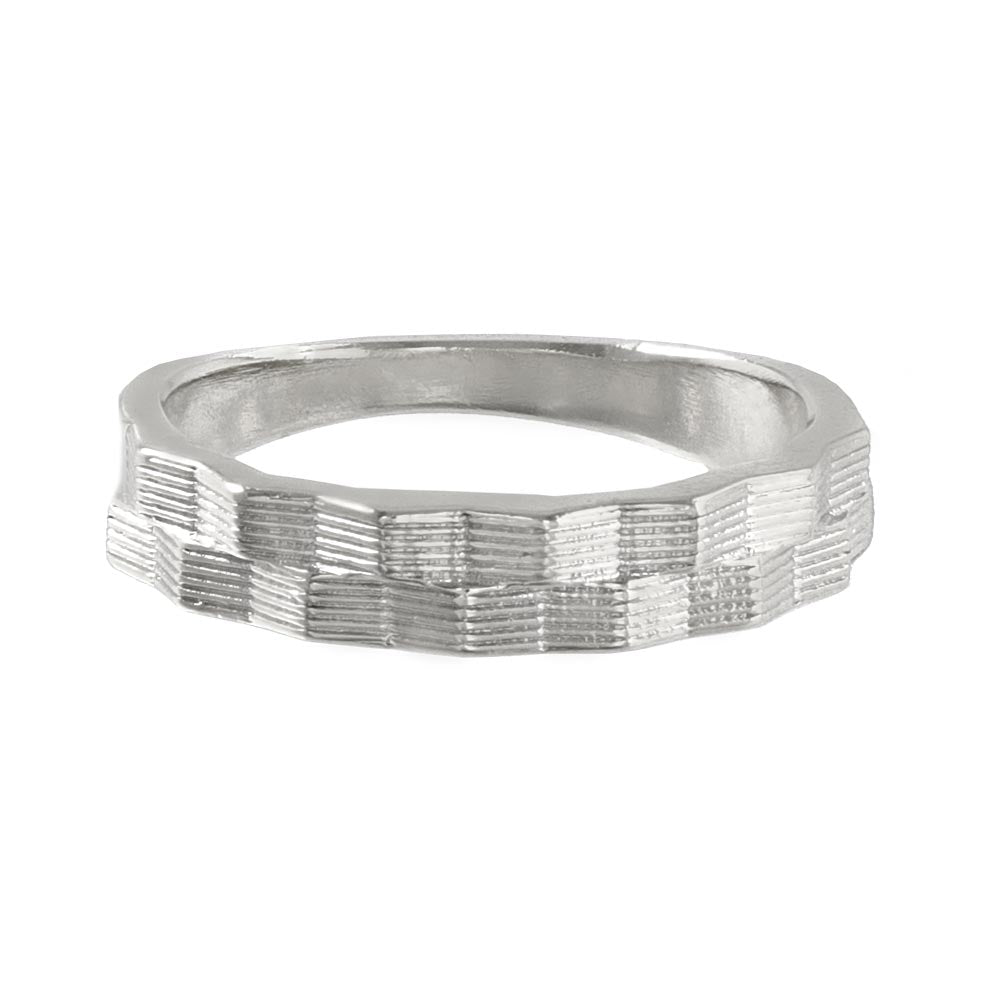 Grooved Geometric Ring