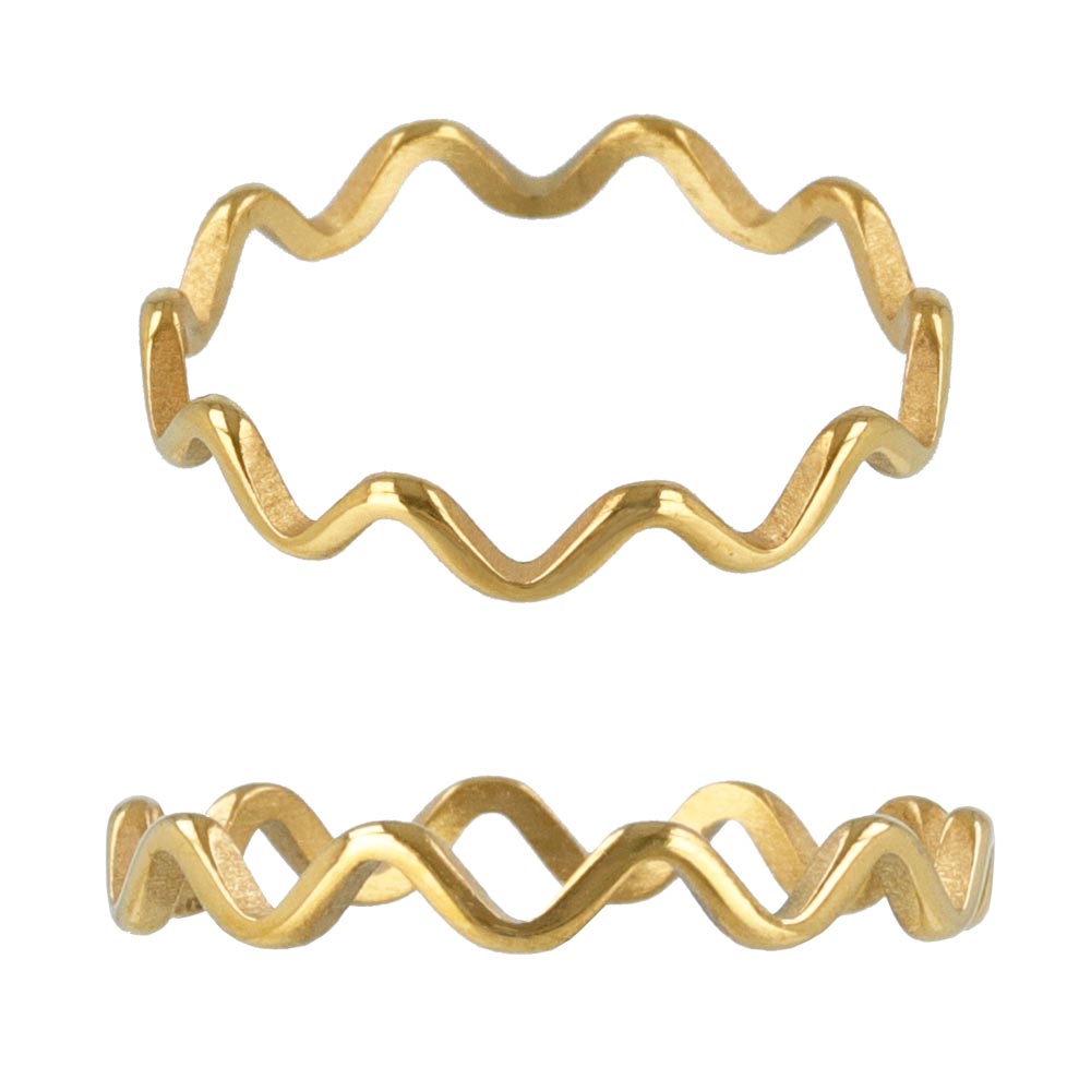 Wave SS Ring
