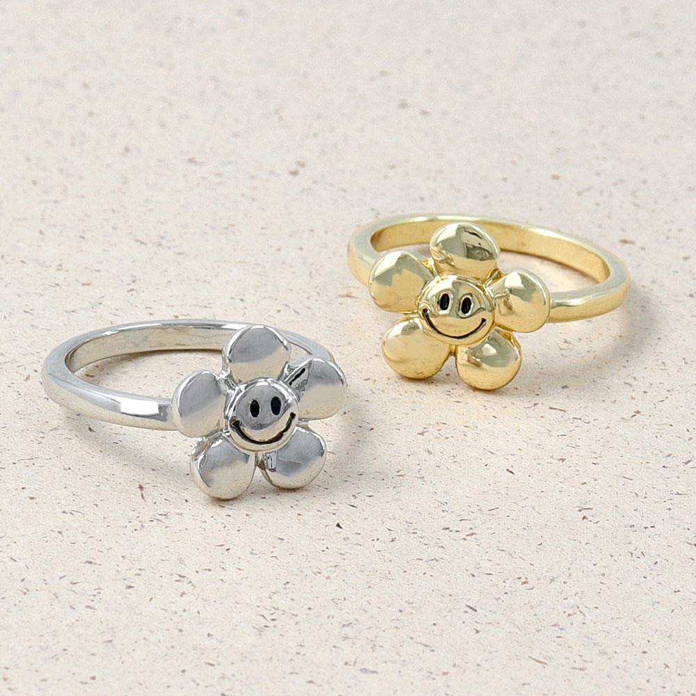 Smiley Flower Ring - osewaya