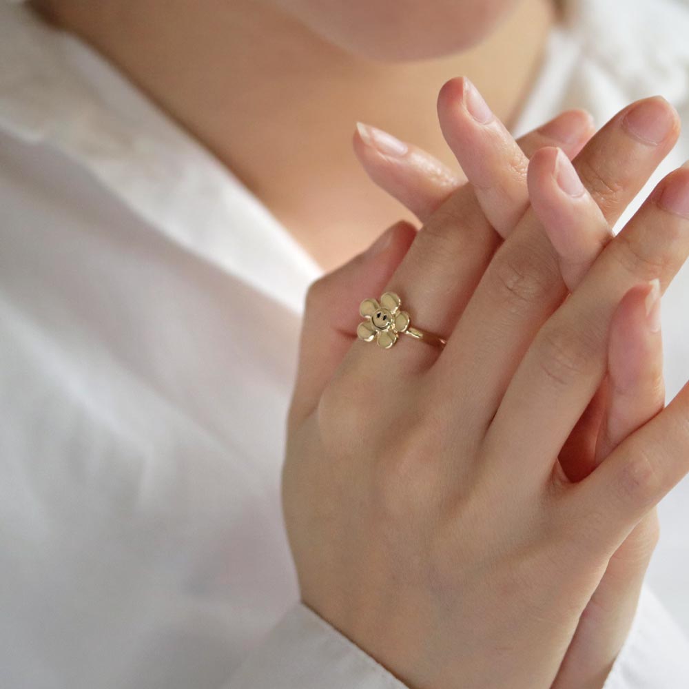 Smiley Flower Ring