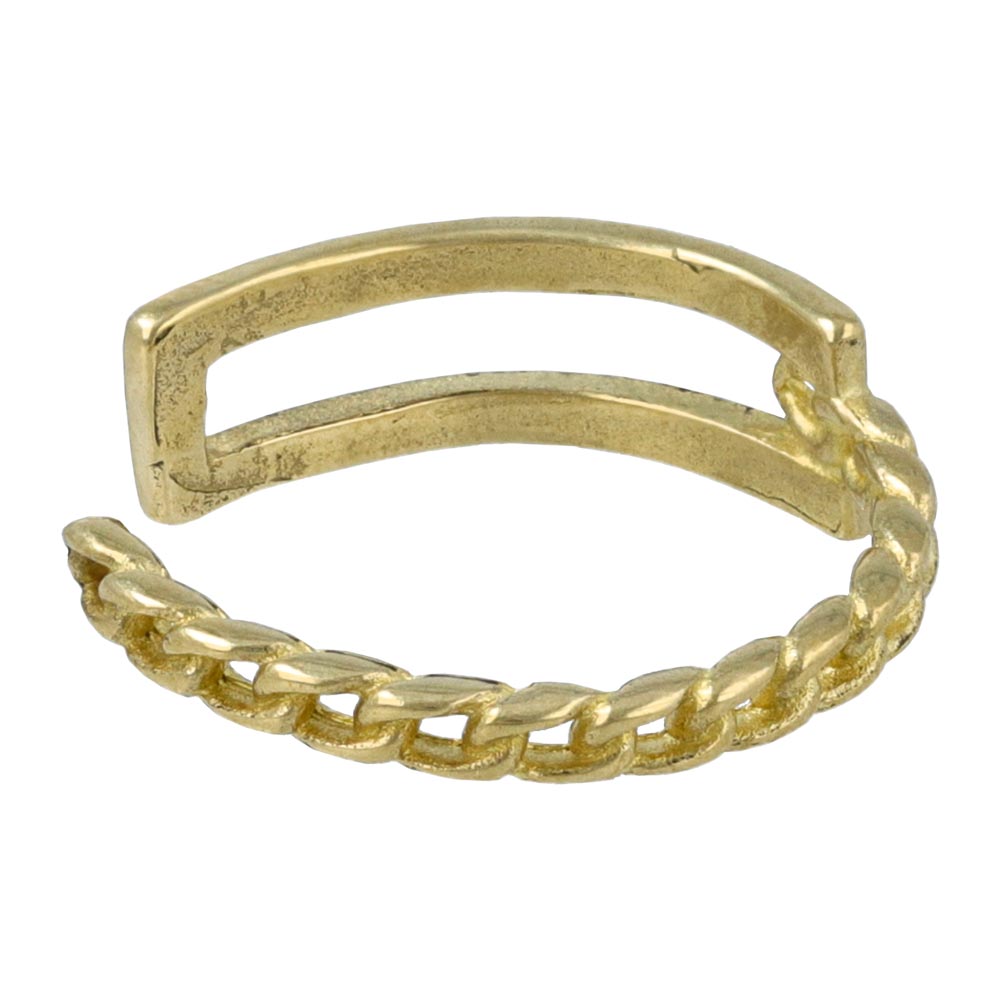Irregular Style Brass Ring