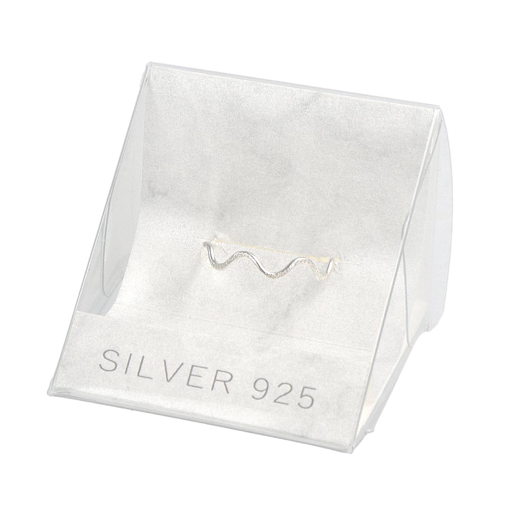 925 Silver Wavy Slim Ring