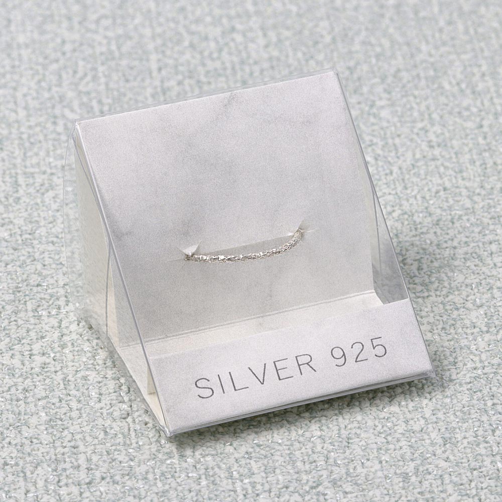 925 Silver Textured Slim Ring