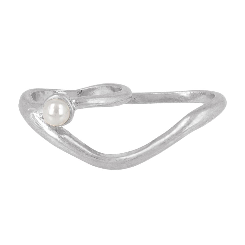 Pearl Double Finger Ring