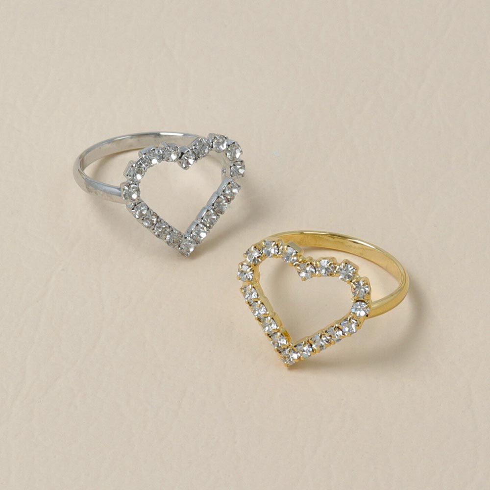 Jeweled Heart Ring