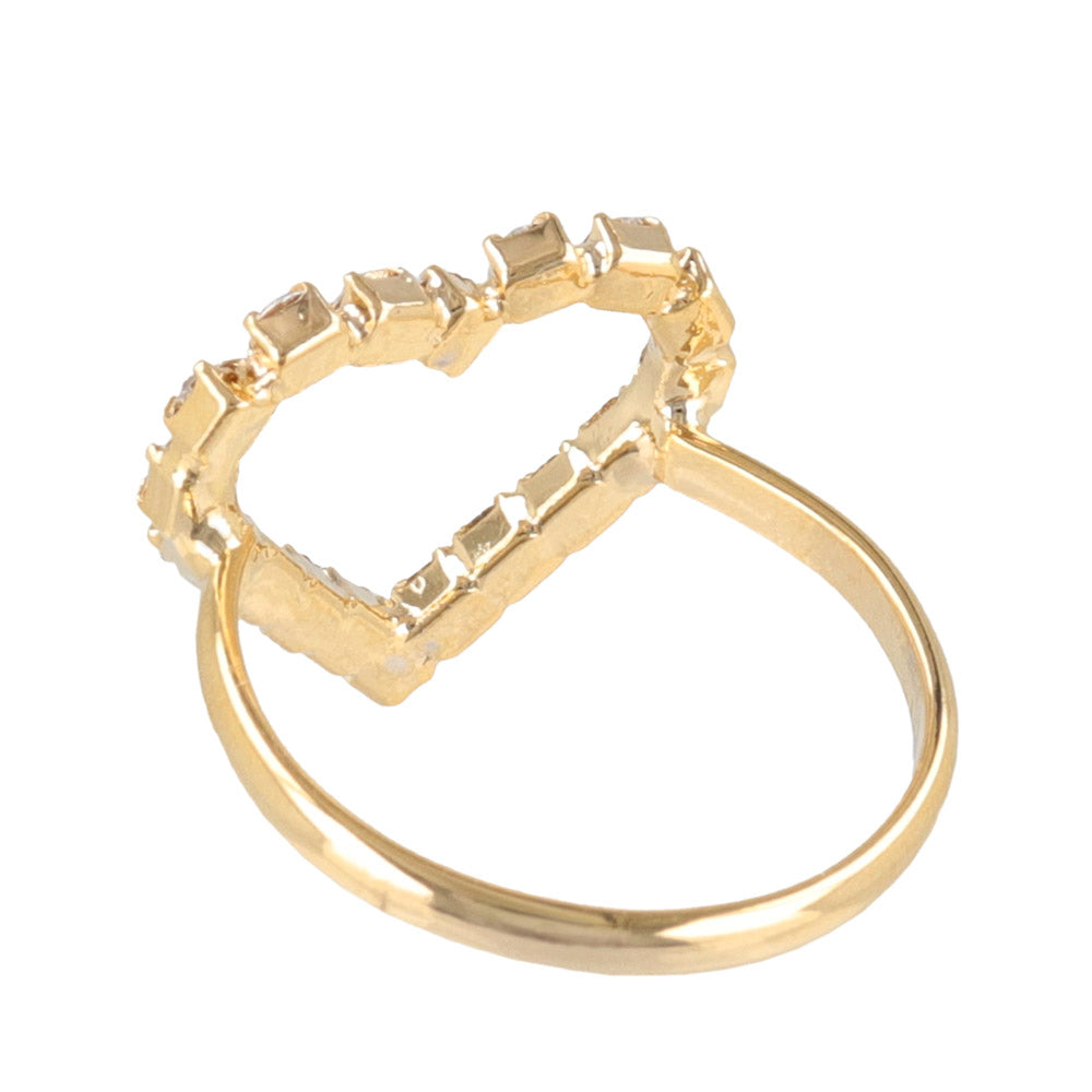 Jeweled Heart Ring