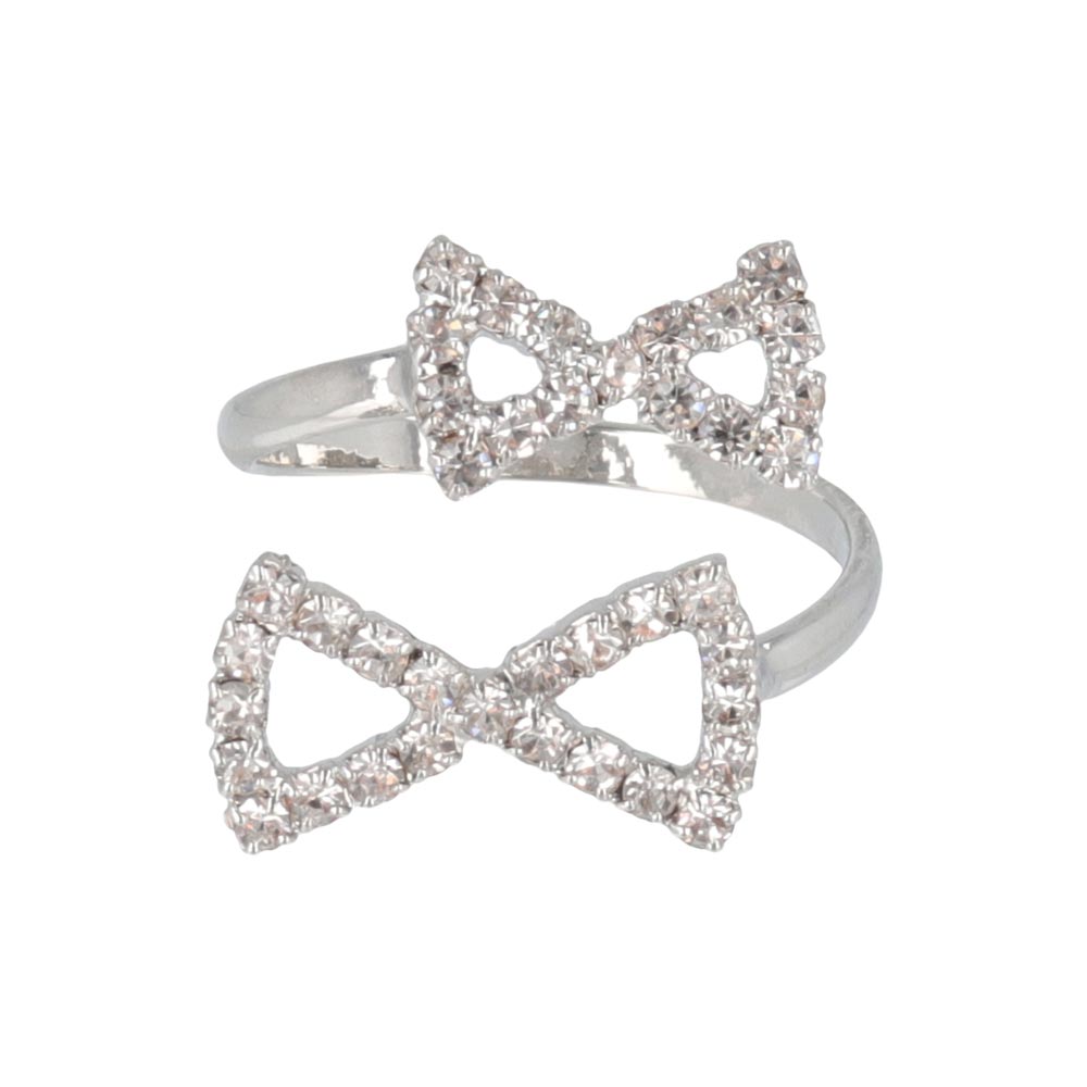 Jeweled Double Bow Ring