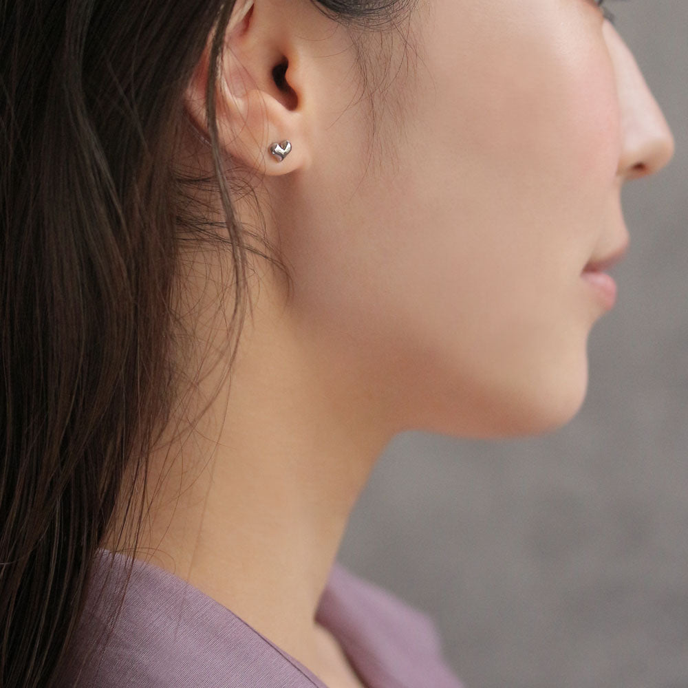 Heart Multiway Titanium Earrings
