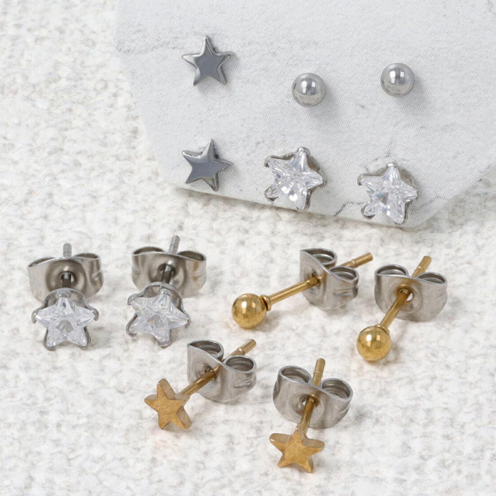 Star SS Earring Pack