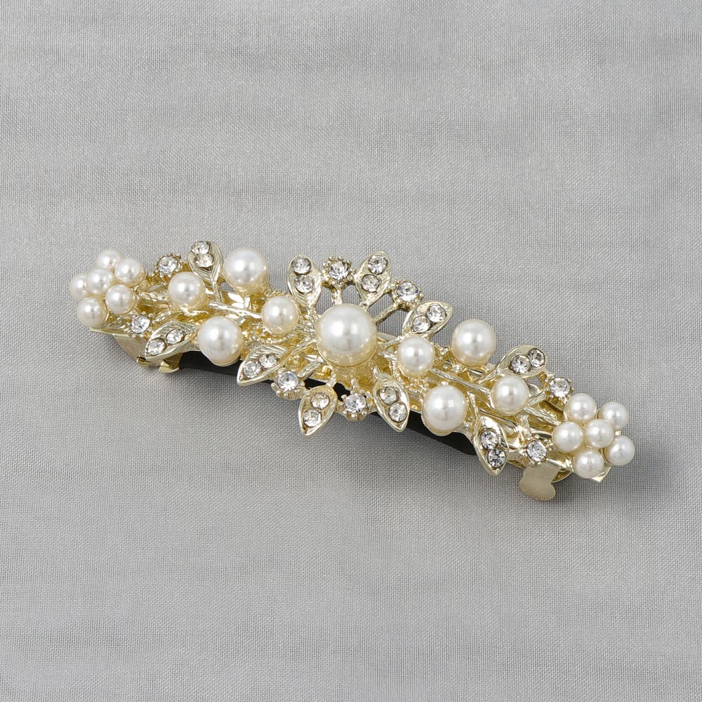 Pearl Beaded hair Barrette