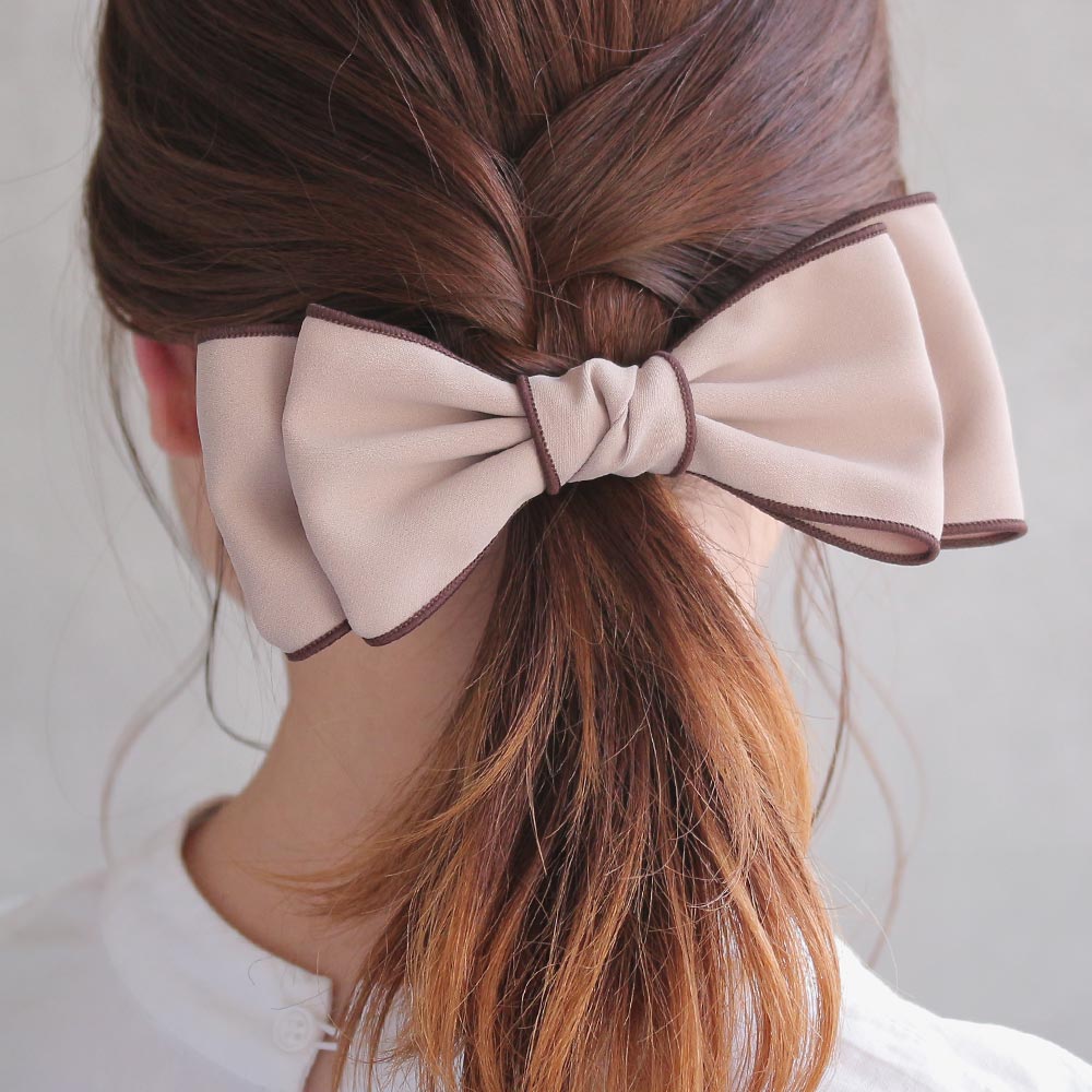 Chunky Bow Hair Barrette